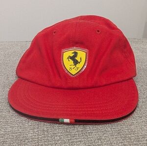Puma Scuderia Ferrari Race Team Baseball Red Cap Toddlers Kids, size M (47-50)